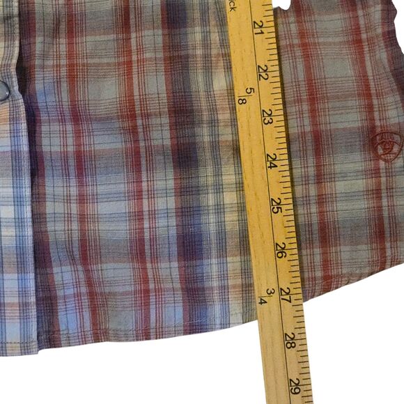 Ariat Aztec Embroidered Shirt L Real Cornflower India Cowgirl Rodeo Ranch - Picture 12 of 12